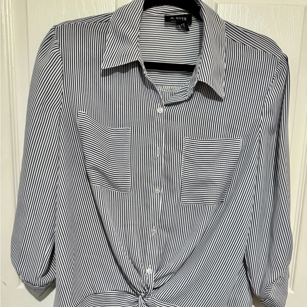 A Byer rayon button down top